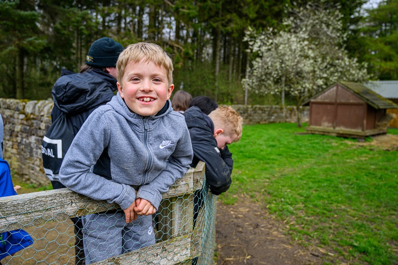 Leeds Children's Charity at Lineham Farm boy smiling