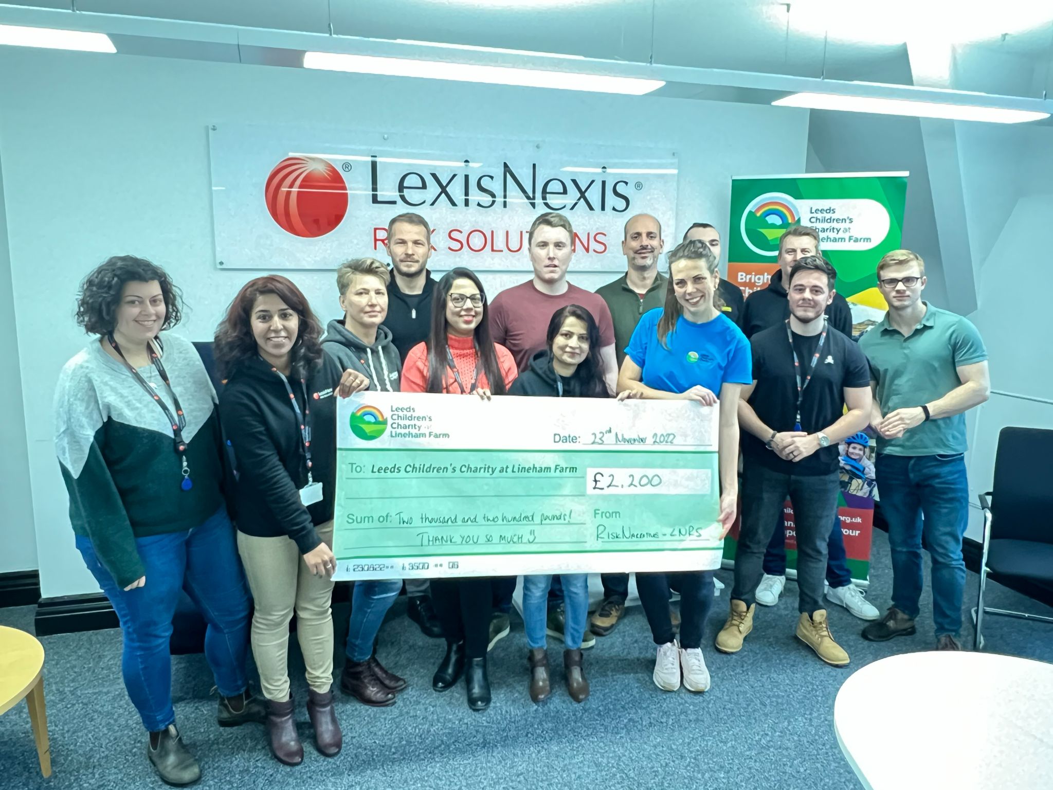 LexisNexis donate to Leeds Children's Charity