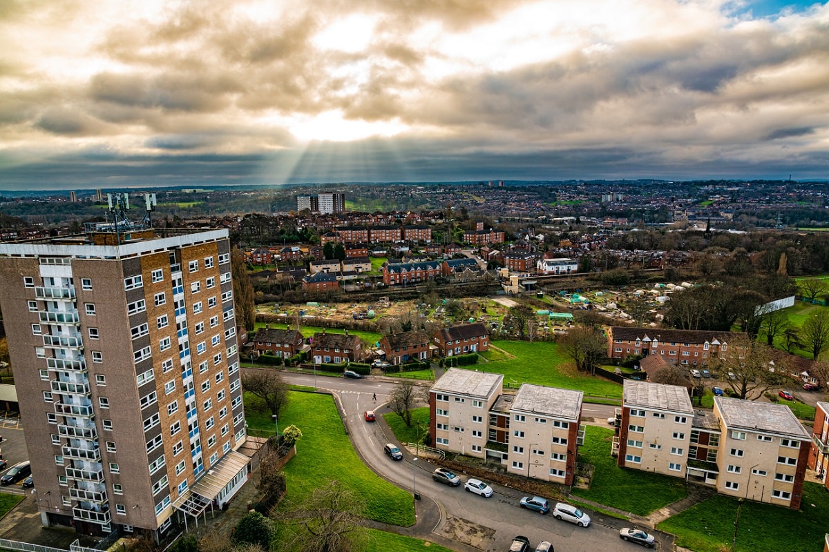 Kirkstall Leeds view of houses-min